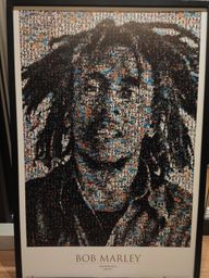 Título do anúncio: Quadro foto mosaico Bob Marley