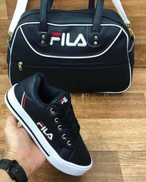 kit fila tenis e bolsa