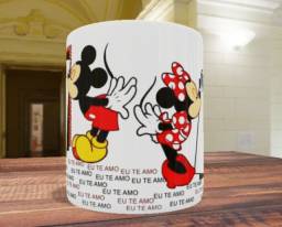 Título do anúncio: Caneca de porcelana dia dos Namorados Minnie e Mickey