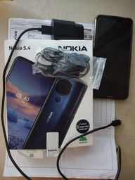 Título do anúncio: Celular Nokia 5.4 128gb na garantia, avalio troca com volta 