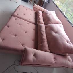 Título do anúncio: Vendo sofá retrátil reclinável veludo 2.80mt X 1.90mt 