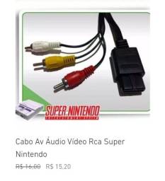 Título do anúncio: Cabo Av para Super Nintendo 