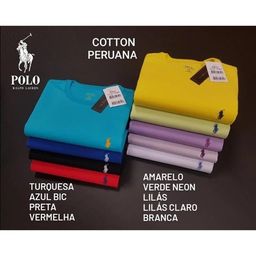 Título do anúncio: Camiseta Marca Polo (Cotton Peruana)