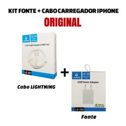 Título do anúncio: Kit Fonte + Cabo LIGHTNING iPhone Original Lehmox Lacrado Envio rápido 
