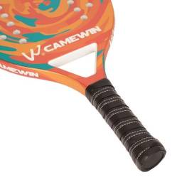 Título do anúncio: Raquete Beach Tennis Nova Camewin Fibra Carbono + Capa Original Grátis