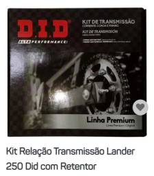 Título do anúncio: Kit relação transmissão Lander 250 did com retentor 