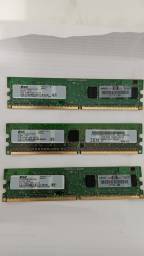 Título do anúncio: Memória DDR2 PC2 5300u 555 12 ZZ