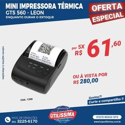 Título do anúncio: Mini impressora térmica Leon 560 - Entrega grátis