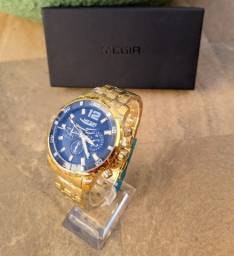 Título do anúncio: Relógio masculino dourado original Megir