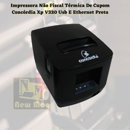 Título do anúncio: Impressora Não Fiscal Térmica De Cupom Concórdia Xp V320 Usb E Ethernet Preta
