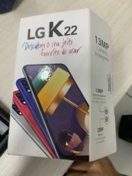 Título do anúncio: celular LGK22 na caixa 