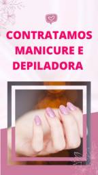 Título do anúncio: Contrata-se manicure e depiladora 