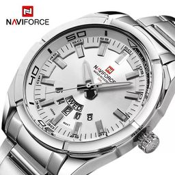 Título do anúncio: Relógio masculino Naviforce quartzo semana + data todo em aço inoxidável