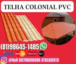 Título do anúncio: telha colonial de pvc madeira Em Oferta tudo para sua construção.