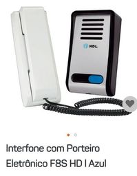 Título do anúncio: Interfone com porteiro eletrônico F8S  HD I azul