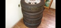 Título do anúncio: Rodas + pneus originais VW UP 14" 