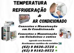Título do anúncio: @-Consertos de geladeiras e instalação de Ar Condicionado e outros serviços-Confira!!!
