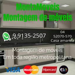 Título do anúncio: Montador de móveis Casa amarela Recife 