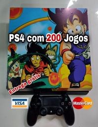 Título do anúncio: PS4 com 200 jogos 