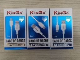 Título do anúncio: Cabo kingo Para Iphone - Micro USB v8 - Tipo C