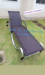 Título do anúncio: Cadeira de Sol - Espreguiçadeira - base em alumínio