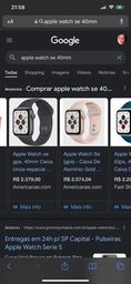 Título do anúncio: Apple Watch SE 25g