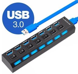 Título do anúncio: Hub 3.0 7 Portas USB Extensor com Interruptor Lehmox- LEY-199