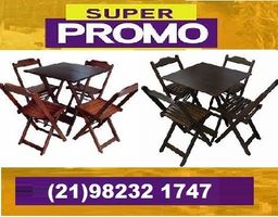 Título do anúncio: Conjunto de Mesas e cadeiras Dobráveis - promoção