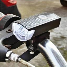 Título do anúncio: Kit Farol Bike Frontal + Lanterna Traseira Led Vermelho USB Recarregável 4 Modos novo