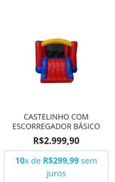 Título do anúncio: Castelinho com Escorregador/ Castelinho inflável 