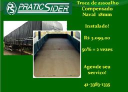 Assoalho - Carreta - Carroceria - Compensado Naval - Colocado