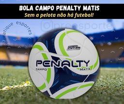 Título do anúncio: Bola Futebol de Campo Matis Ix Penalty Branco e Verde