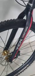Título do anúncio: Garfo Bike Carbono Total 29 Mtb Eixo 9mm Conico Vicini Hmcf