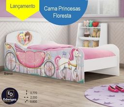 Título do anúncio: cama infantil solteiro princesas floresta zap  *