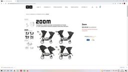 Título do anúncio: Carrinho ABC Design Zoom para gêmeos R$ 2.800,00