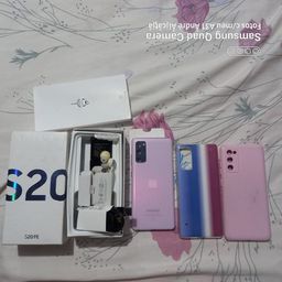 Título do anúncio: Vendo ou troco Samsung s20 FE rosa novo 