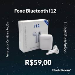 Título do anúncio: Fone Bluetooth I12/ Com Microfone/ Bateria durável/ Som de Qualidade