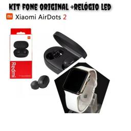 Título do anúncio: KiT FONE XIAOMI ORIGINAL AIRDOTS + RELOGIO LED 