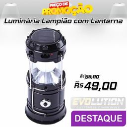 Título do anúncio: Luminária Lampião com Lanterna Carregador Solar Camping Usb Led
