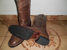 bota couro cru masculina