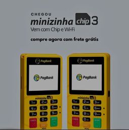 Título do anúncio: Mínizinha chip3, novo lançamento PagSeguro, garantia de 5 anos