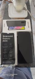 Título do anúncio: Vendo Samsung Galaxy A03s,com documento e todos acessórios só está vibrando a tela apagou.