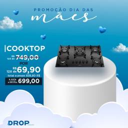 Título do anúncio: Promoção! Alinhado Cooktop 5 bocas automático Itatiaia - Entrega Grátis p/ Fortaleza