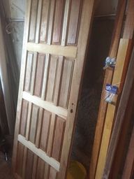 Título do anúncio: Porta de madeira mista (maciça) 2,10x0,80m