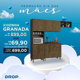 Título do anúncio: Promoção! Alinhada Cozinha Granada Completa - Entrega e Montagem Grátis p/ Fortaleza