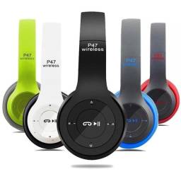 Título do anúncio: Fone De Ouvido Bluetooth P47 Wireless 5.0 Headphone Micro Sd