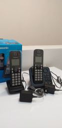 Título do anúncio: Telefone Panasonic KX-TCG362 com secretária eletrônica + 1 ramal