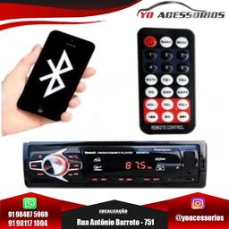 Título do anúncio: Mp3 Play Automotivo Com Bluetooth Usb Sd Radio Controle