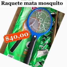 Título do anúncio: Raquete mata mosquito recarregável - Nova