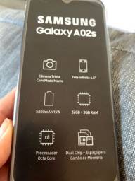 Título do anúncio: Samsung Galaxy A02s seminovo na caixa
